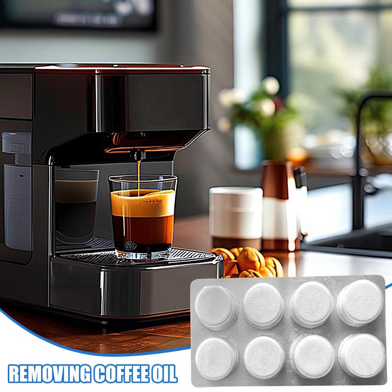 Coffee Equipment At Home - 8-teilige Reinigungstabletten für Espresso-Kaffeemaschine, Kaffeemaschine, Topf,