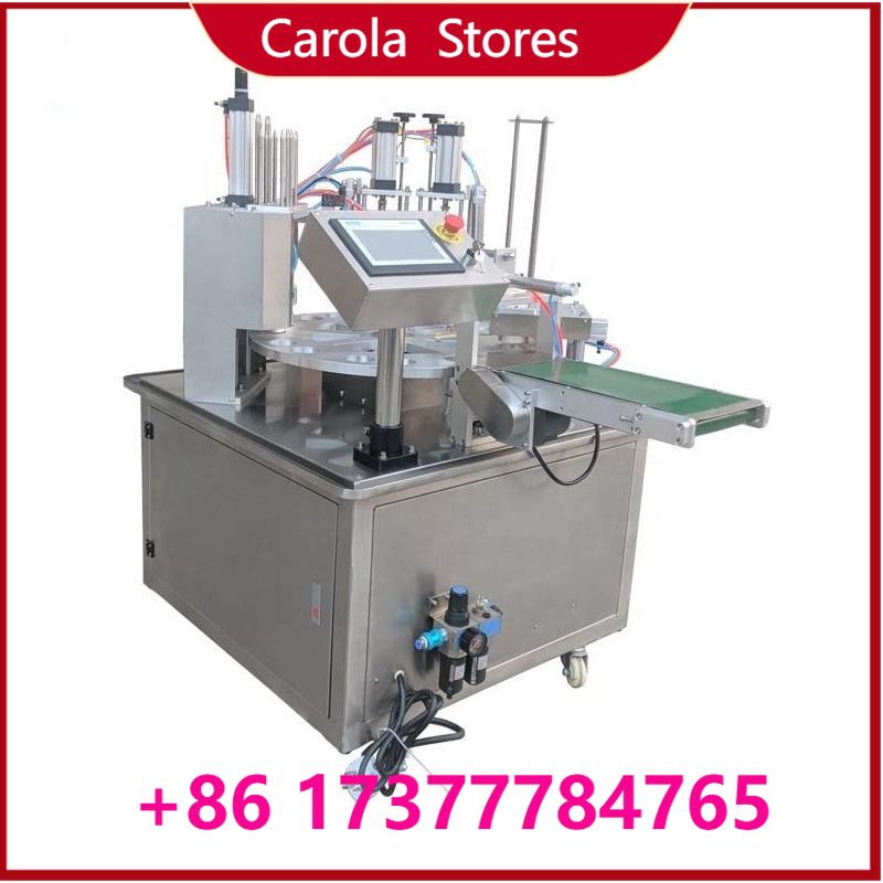 Coffee Jelly Equipment - Automatische Rotations-Becherfüll- und Versiegelungsmaschine, Kaffeepulver-Honig-Soßen-Joghurt-Gelee-Eiscreme-Verpackungsanlage