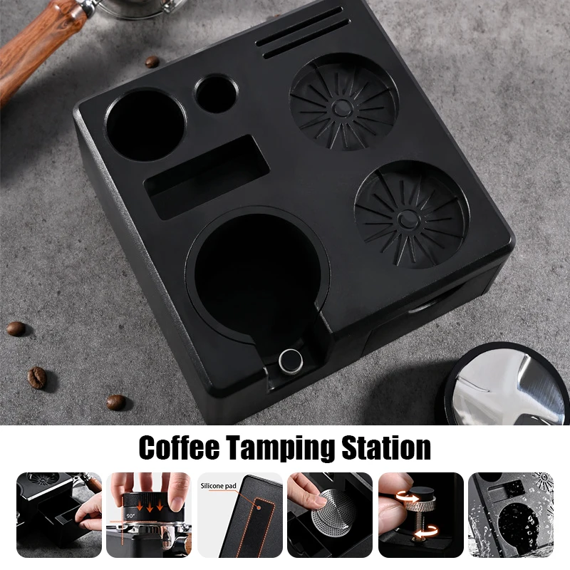 Portafilter 58Mm - Kaffee-Tamperstation für 51/54/58 mm Siebträger, Barista-Qualität,