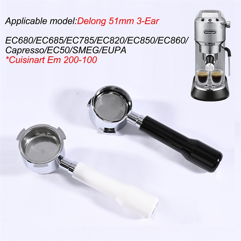 Coffee Equipment Machine - 51mm Kaffee-Siebträger ohne Boden für Delonghi