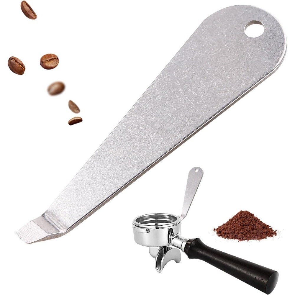Coffee Equipment At Home - Siebträgerkorb-Demontagewerkzeug aus Edelstahl, Espressomaschinen-Filterhalter-Entferner, Kaffeezubehör für