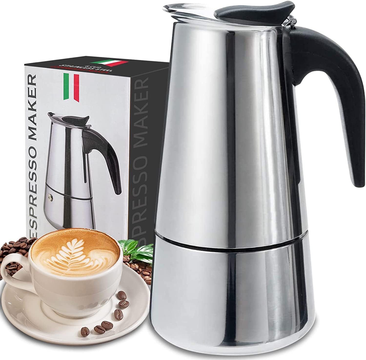Coffee Equipment Machine - 4/6/9 Tassen Moka Pot Caffe Maschine
