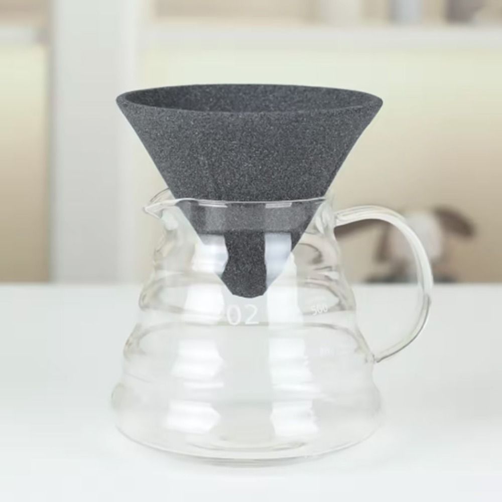Coffee Equipment Machine - Einzigartiger kegelförmiger mikroporöser Keramik-Kaffeefilter, wiederverwendbarer tragbarer