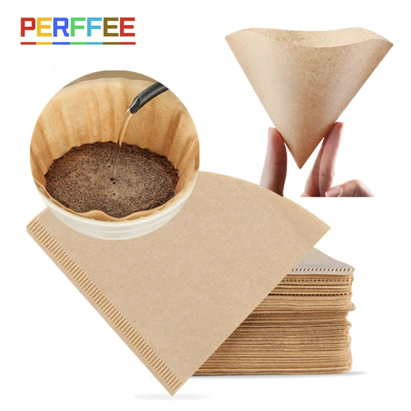 Coffee Equipment Machine - Filterpapier 01 02 V-förmiges Kaffeetasse-Filterpapier Barista