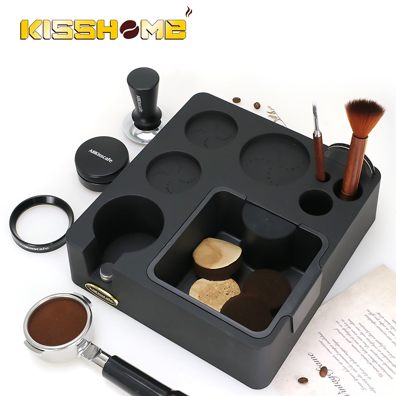 Portafilter 58Mm - Espresso Tamping Station Mit Knock Box