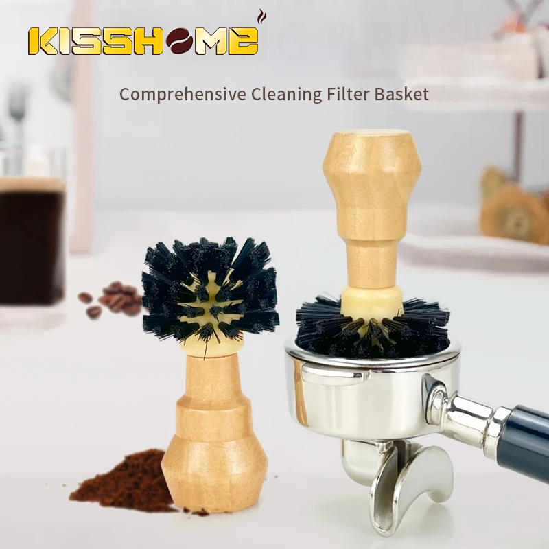 Coffee Equipment At Home - Kaffee bürsten reiniger Massivholz Sieb träger